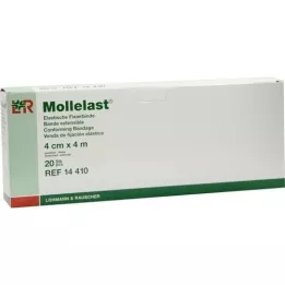 MOLLELAST Bandager 4 cmx4 m pakket enkeltvis, 20 stk