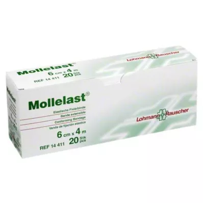 MOLLELAST Bandager 6 cmx4 m pakket enkeltvis, 20 stk