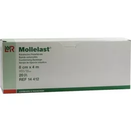 MOLLELAST Bandager 8 cmx4 m pakket enkeltvis, 20 stk