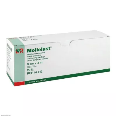 MOLLELAST Bandager 8 cmx4 m pakket enkeltvis, 20 stk