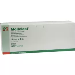 MOLLELAST Bandager 10 cmx4 m pakket enkeltvis, 20 stk