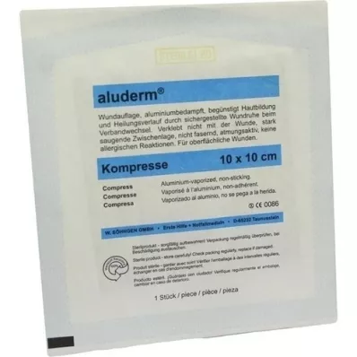 ALUDERM Comprese 10x10 cm, 1 buc