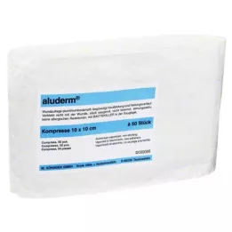 ALUDERM Comprese 10x10 cm, 50 buc