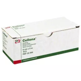 CELLONA Gipsbandage 6 cmx2 m, 2X5 stk