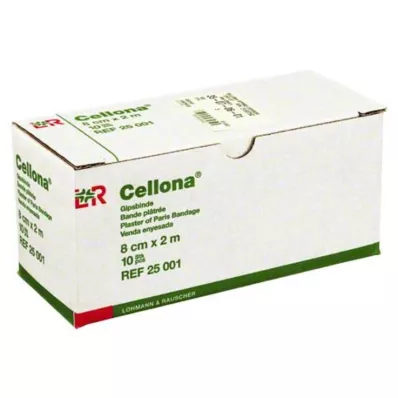 CELLONA Gipsbandage 8 cmx2 m, 2X5 stk