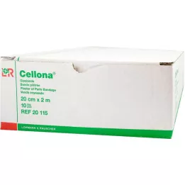 CELLONA Gipsbandage 20 cmx2 m, 2X5 stk