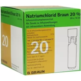 NATRIUMCHLORID 20% MPC Elektrolytkoncentrat, 20X10 ml