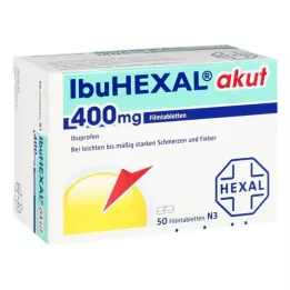IBUHEXAL akut 400 filmovertrukne tabletter, 50 stk