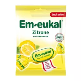 EM-EUKAL Citronbolsjer uden sukker, 75 g