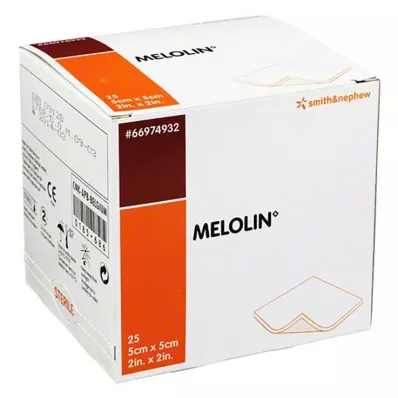 Melolin 5x5cm sårbandager s, 25 stk