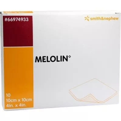MELOLIN 10x10 cm sårforbindinger sterile, 10 stk
