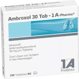 AMBROXOL 30 Tab-1A Pharma Tabletter, 100 stk