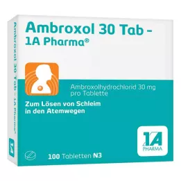 AMBROXOL 30 Tab-1A Pharma Tabletter, 100 stk