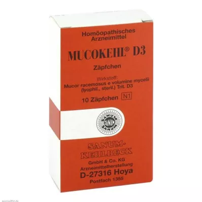 MUCOKEHL Suppositorier D 3, 10 stk