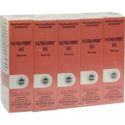 SANKOMBI D 5 dråber, 10X10 ml