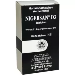 NIGERSAN D 3 Suppositorier, 10 stk