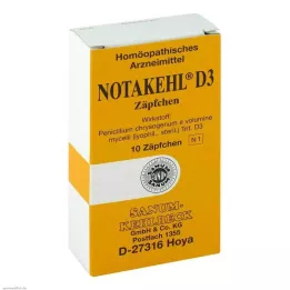 NOTAKEHL D 3 Suppositorier, 10 stk
