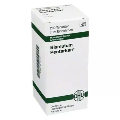 BISMUTUM PENTARKAN Tabletter, 200 stk