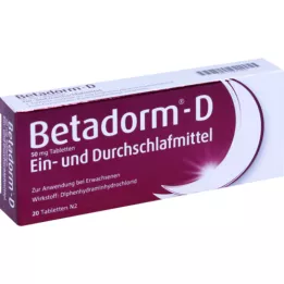 BETADORM D-tabletter, 20 stk