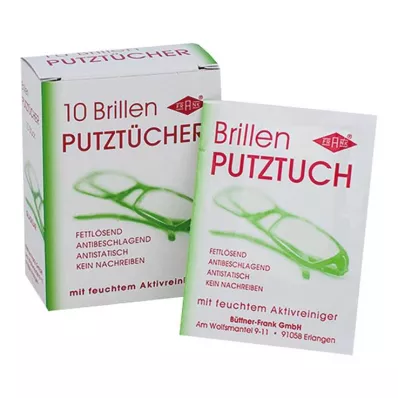 Brillerenseservietter, 10 stk
