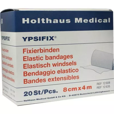 FIXIERBINDE Ypsifix-elastik 8 cmx4 m løs, 20 stk