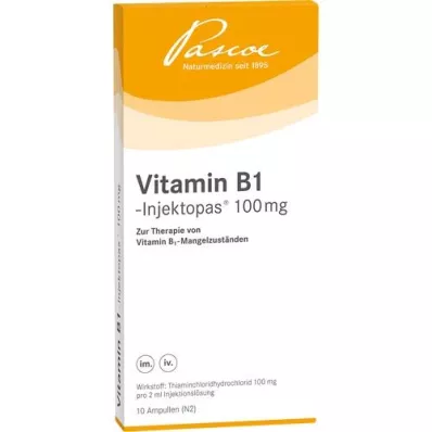 VITAMIN B1 INJEKTOPAS 100 mg soluție injectabilă, 10X2 ml