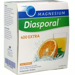 MAGNESIUM DIASPORAL 400 Ekstra drikkegranulat, 20 stk