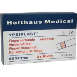 FINGERVERBAND Ypsiplast 2x18 cm elastisk hud, 50 stk