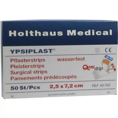 PFLASTERSTRIPS Ypsiplast vandtæt 2,5x7,2 cm, 50 stk