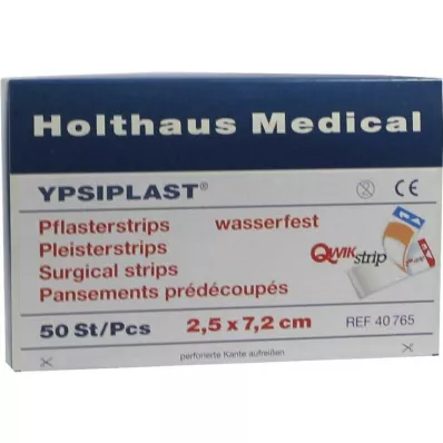 PFLASTERSTRIPS Ypsiplast vandtæt 2,5x7,2 cm, 50 stk
