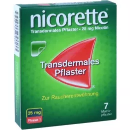 NICORETTE TX 25 mg plaster, 7 stk