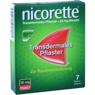 NICORETTE TX 25 mg plaster, 7 stk