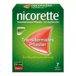 NICORETTE TX 25 mg plaster, 7 stk