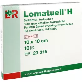 LOMATUELL H Salve tyl 10x10 cm steril, 10 stk
