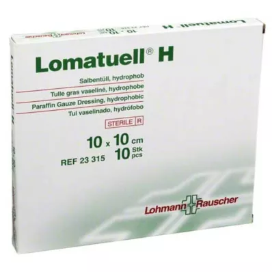 LOMATUELL H Salve tyl 10x10 cm steril, 10 stk LOMATUELL H Salve tyl 10x10 cm steril, 10 stk