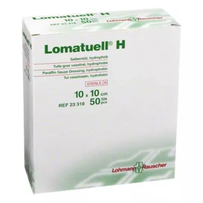 LOMATUELL H Salve tyl 10x10 cm steril, 50 stk