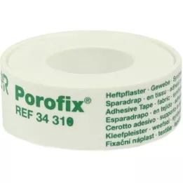 POROFIX Klæbende gips 1,25 cmx5 m, 1 stk