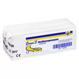 ERENA Gazekompres 5x5 cm usteril 8x, 100 stk