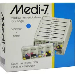 MEDI 7 medicindoser til 7 dage blå, 1 stk