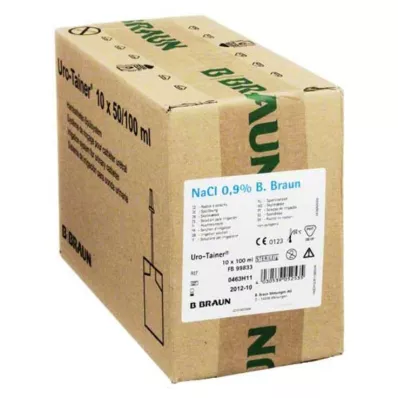 URO TAINER Natriumchloridopløsning 0,9%, 10X100 ml URO TAINER Natriumchloridopløsning 0,9%, 10X100 ml