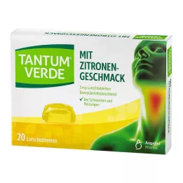 TANTUM VERDE 3 mg sugetabletter med citronsmag, 20 stk