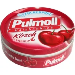 PULMOLL Sukkerfri bolsjer med kirsebær, 50 g