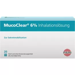 MUCOCLEAR 6% NaCl inhalationsopløsning, 20X4 ml