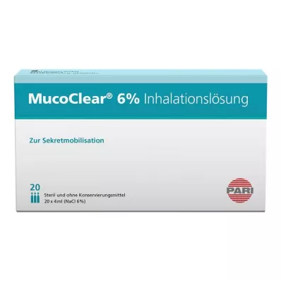 MUCOCLEAR 6% NaCl inhalationsopløsning, 20X4 ml