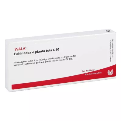 ECHINACEA E planta tota D 30 ampuller, 10X1 ml