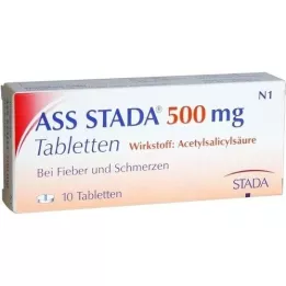 ASS STADA 500 mg tabletter, 10 stk