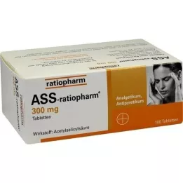ASS-ratiopharm 300 mg tabletter, 100 stk