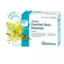 SIDROGA Fennikel anis kommen te filterpose, 20X2.0 g