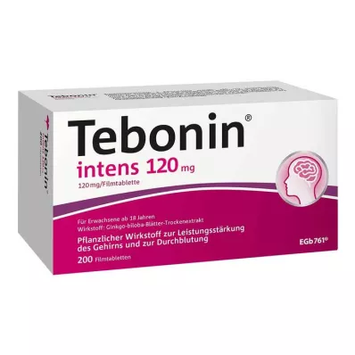 TEBONIN intens 120 mg filmovertrukne tabletter, 200 stk