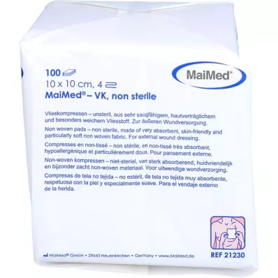 VLIESSTOFF-KOMPRESSEN usteril 10x10 cm firdobbelt, 100 stk